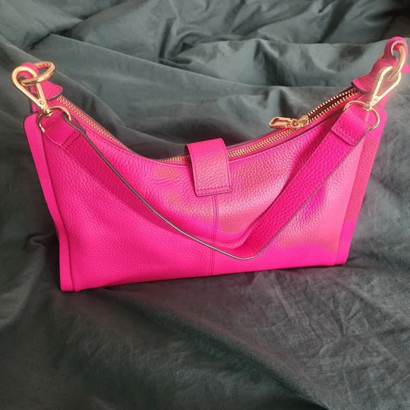 RADLEY LONDON Bright Pink Leather Shoulder Bag - Picture 5 of 5